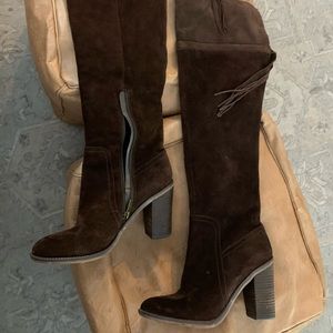 Franco Sarto Knee High Suede Boots
